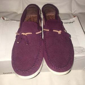 Base London from ASOS purple suede loafers